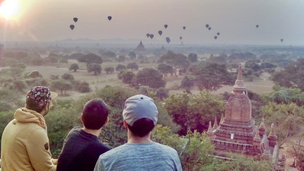 Globos aerostáticos en Bagan