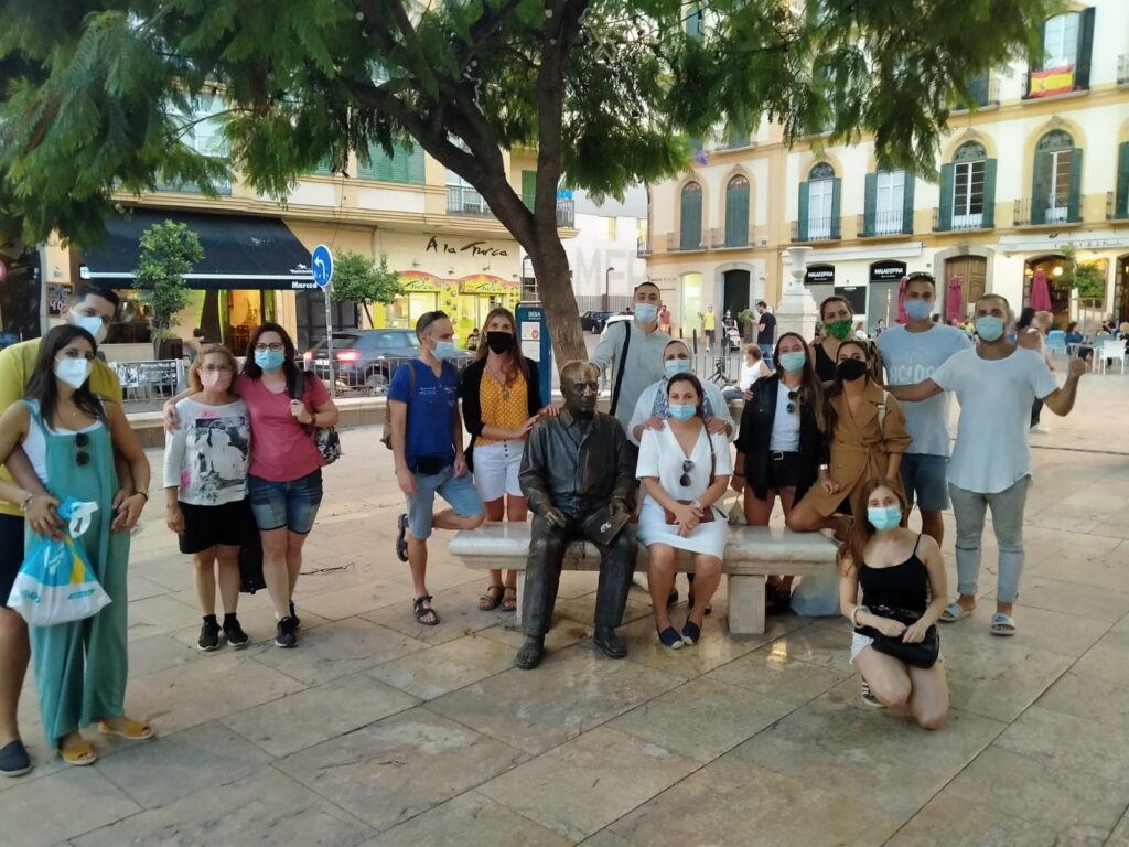 El banco de Picasso en Plaza la Merced