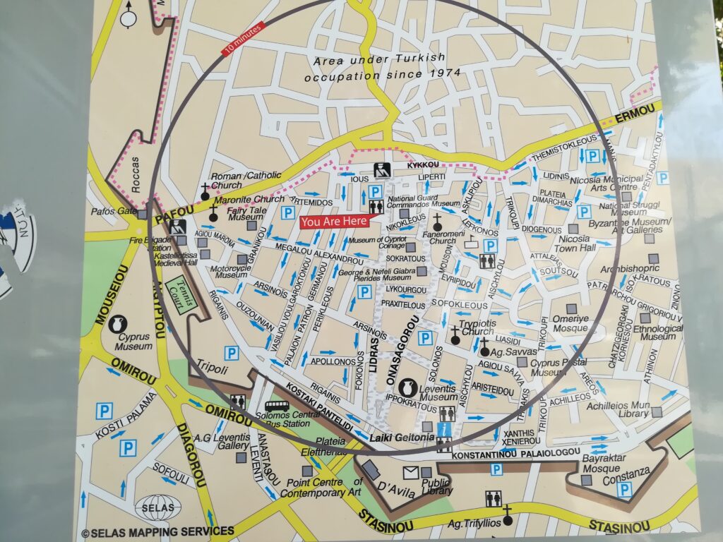 Mapa de Nicosia