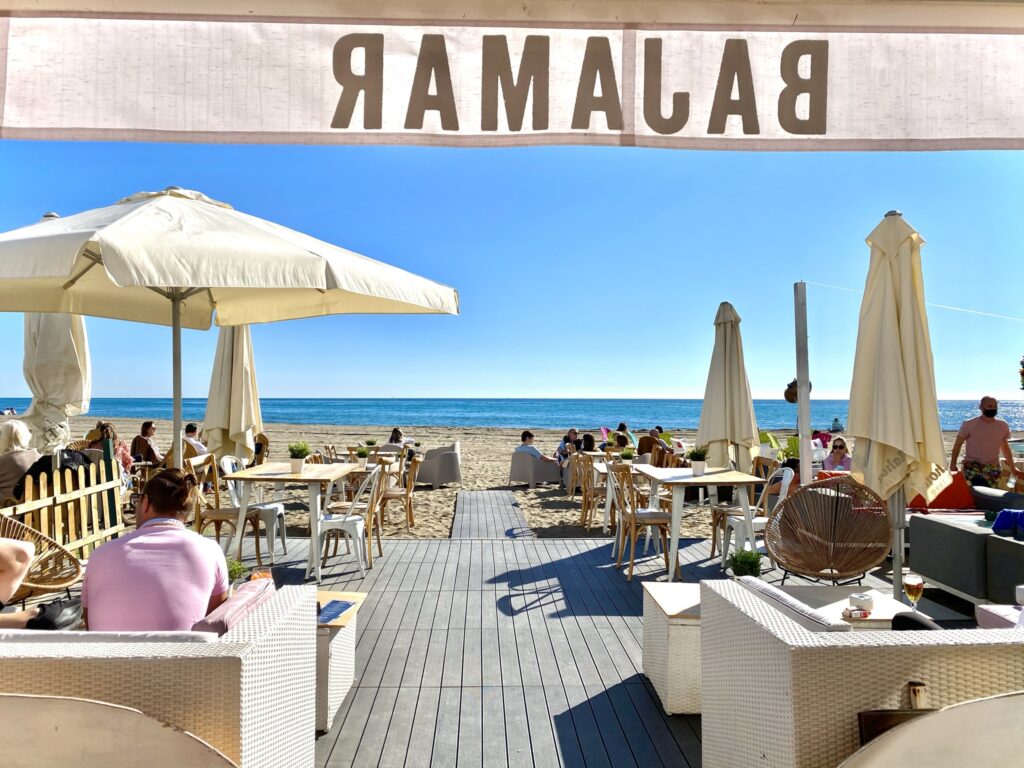 Bares en la playa de Marbella