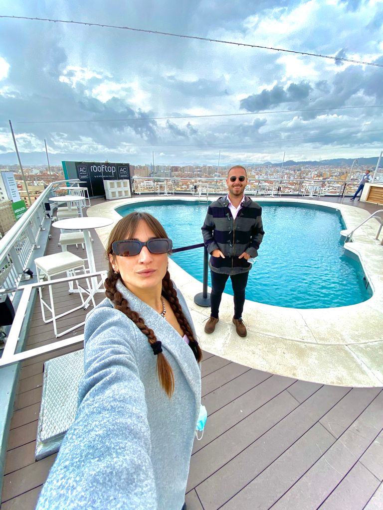 Terraza del Hotel AC Málaga