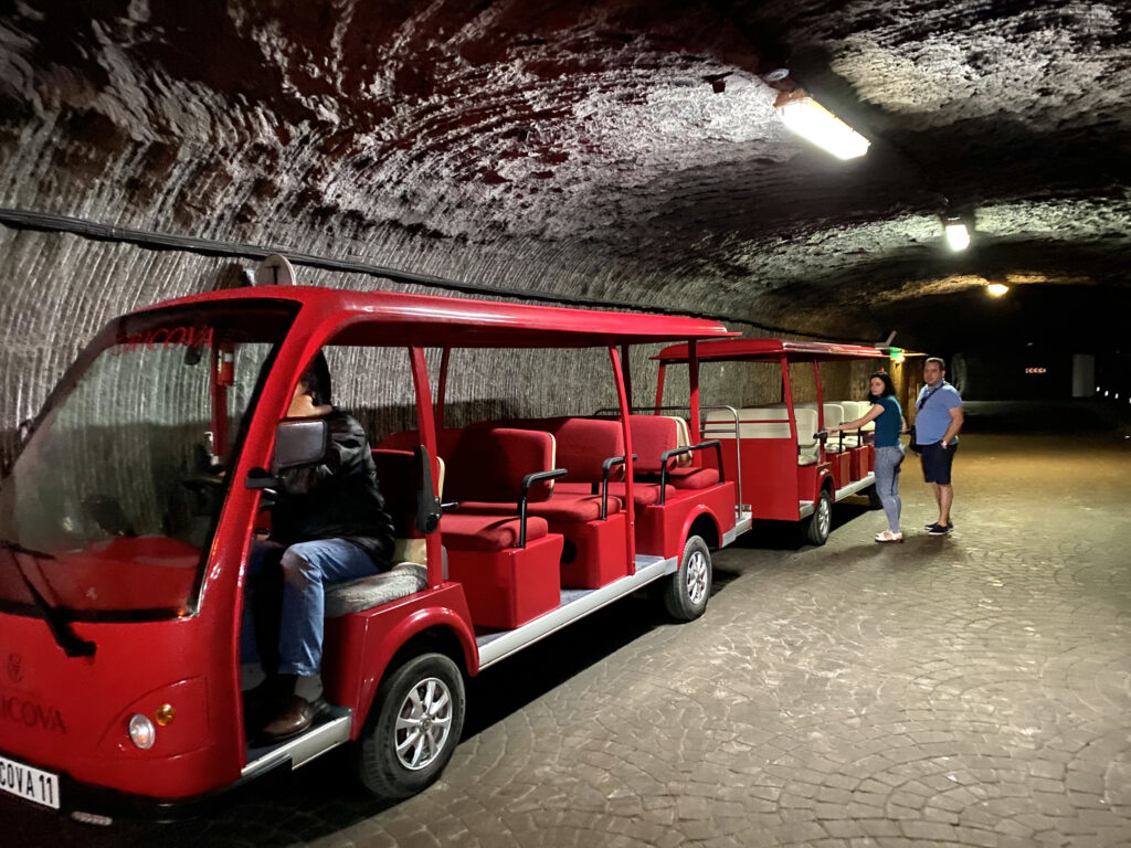 Vehículos Eléctricos en la visita a la Bodega Cricova