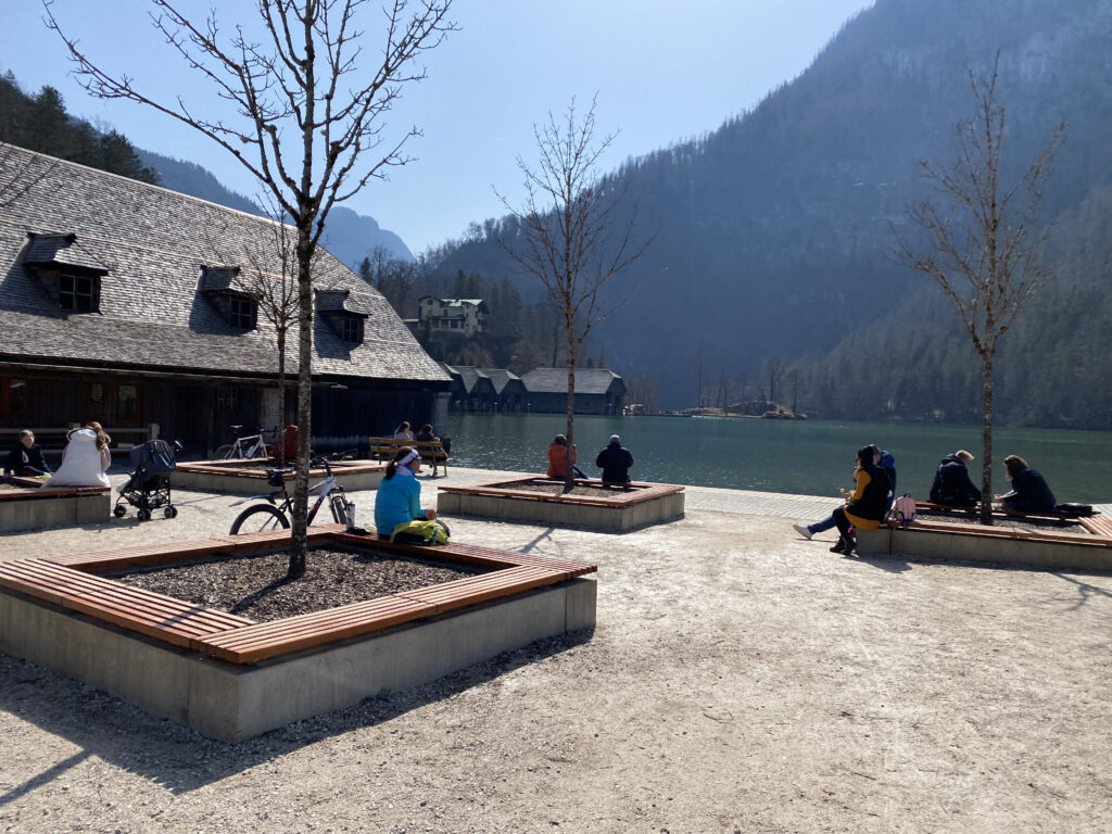 Bancos a orillas de Konigsee
