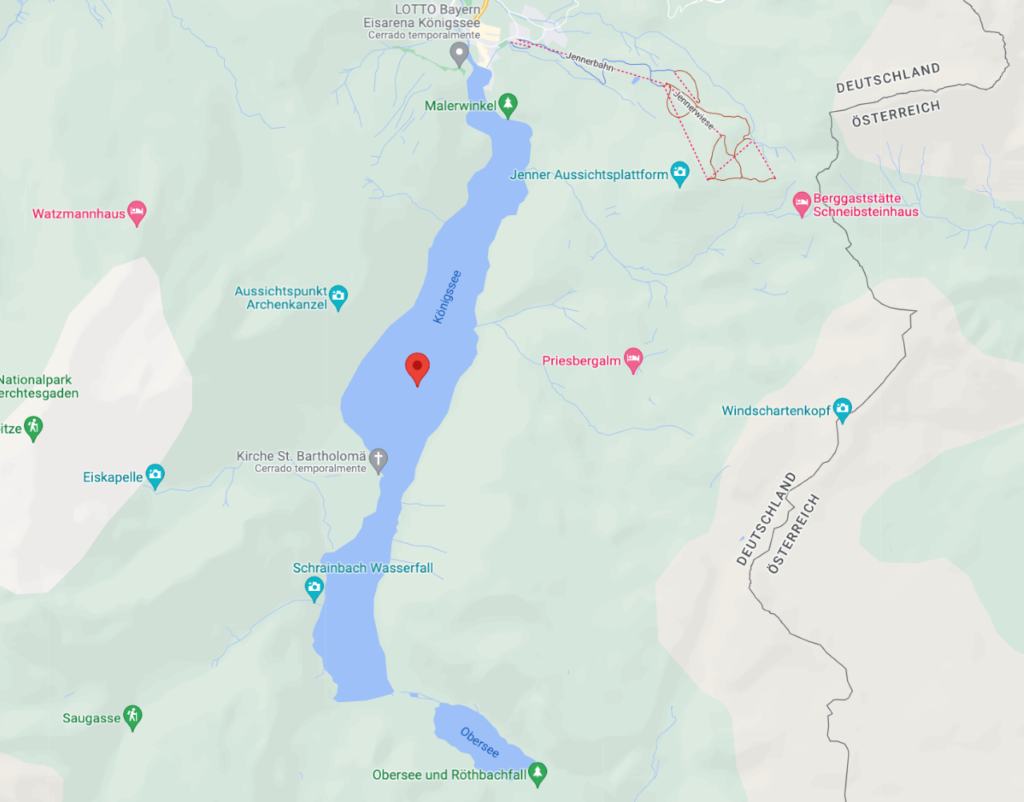 Mapa de Konigsee