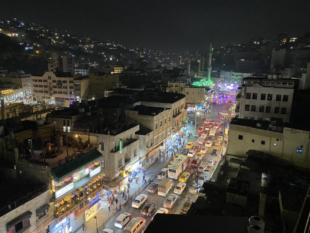Terraza del Amman Pasha Hotel - la capital de jordania