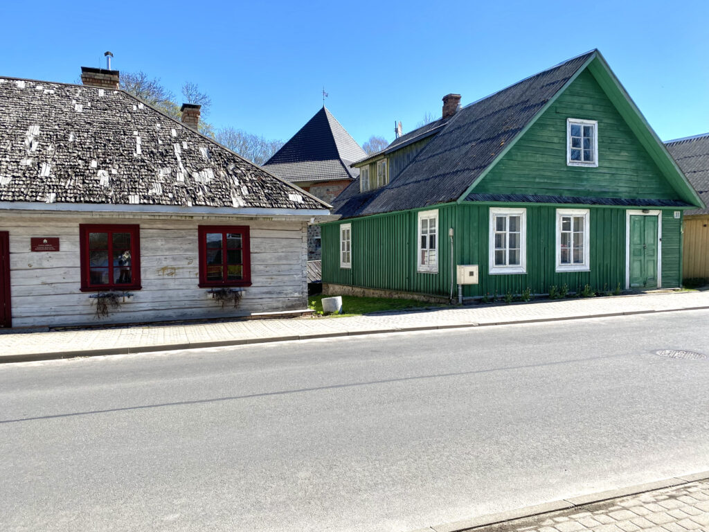 Arquitectura en el pueblo de Trakai