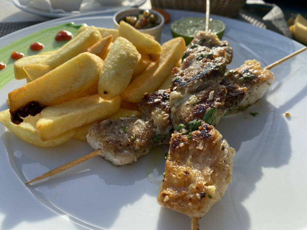 Brochette de Lotte - que comer en senegal