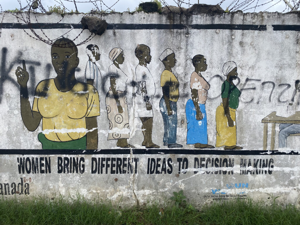 Murales en Monrovia - la capital de Liberia