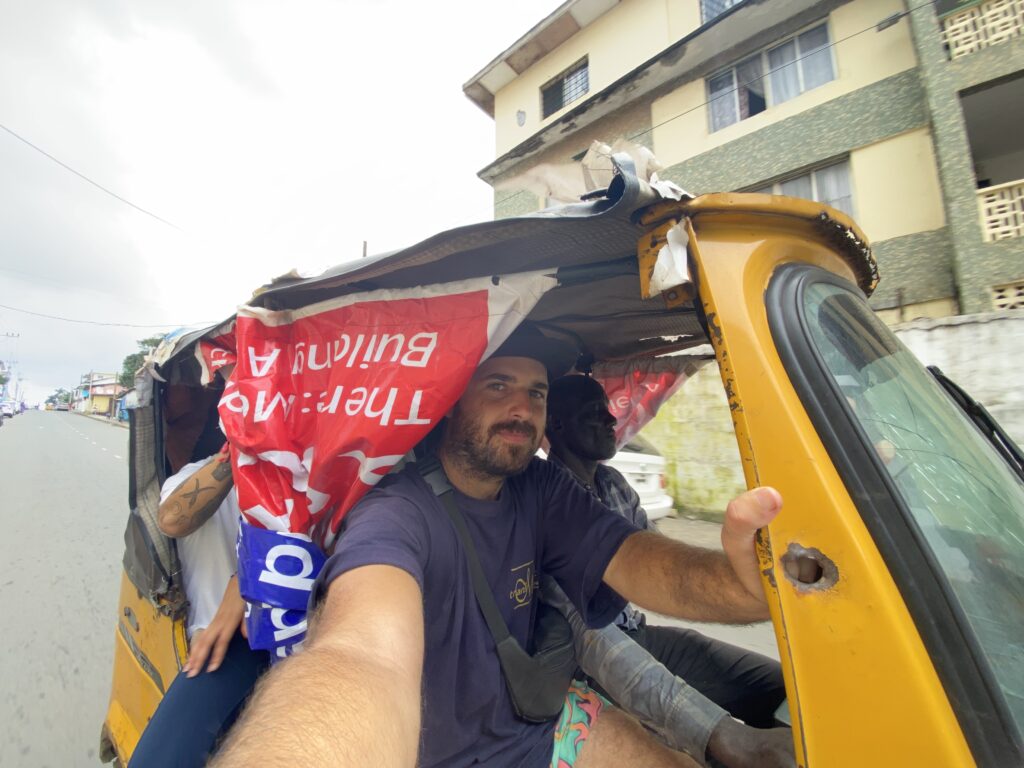 Tuk Tuk en la capital de Liberia