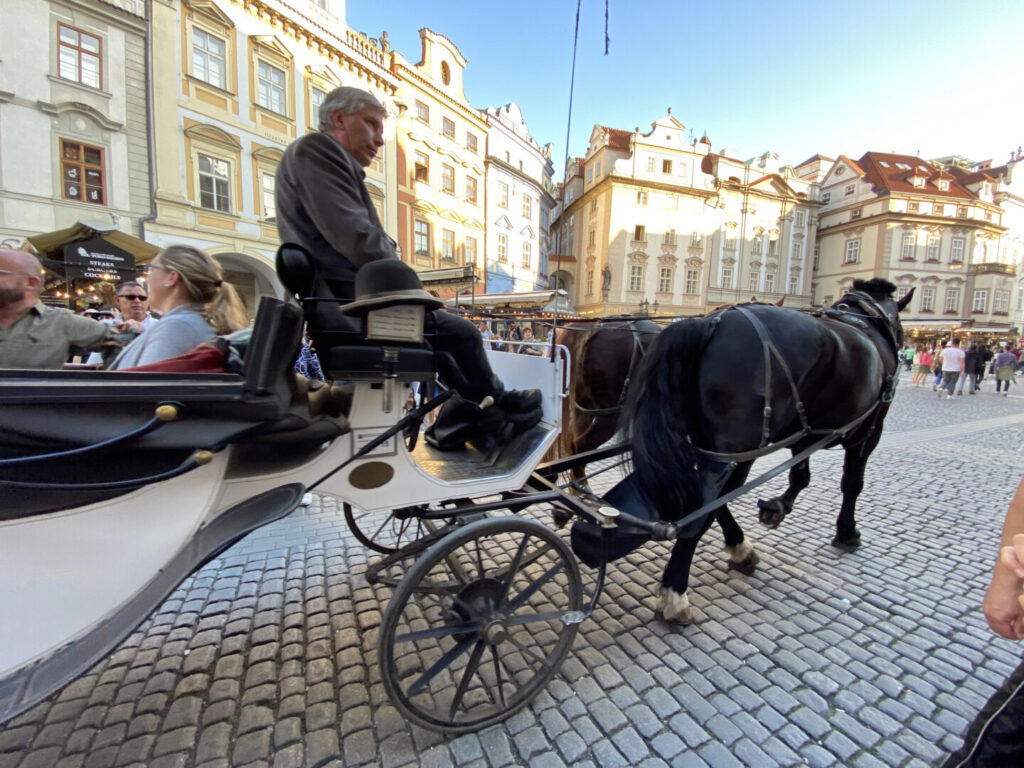 Las carretas están en todos lados de Praga